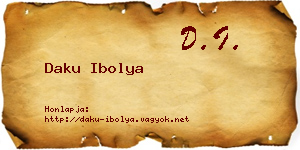 Daku Ibolya névjegykártya